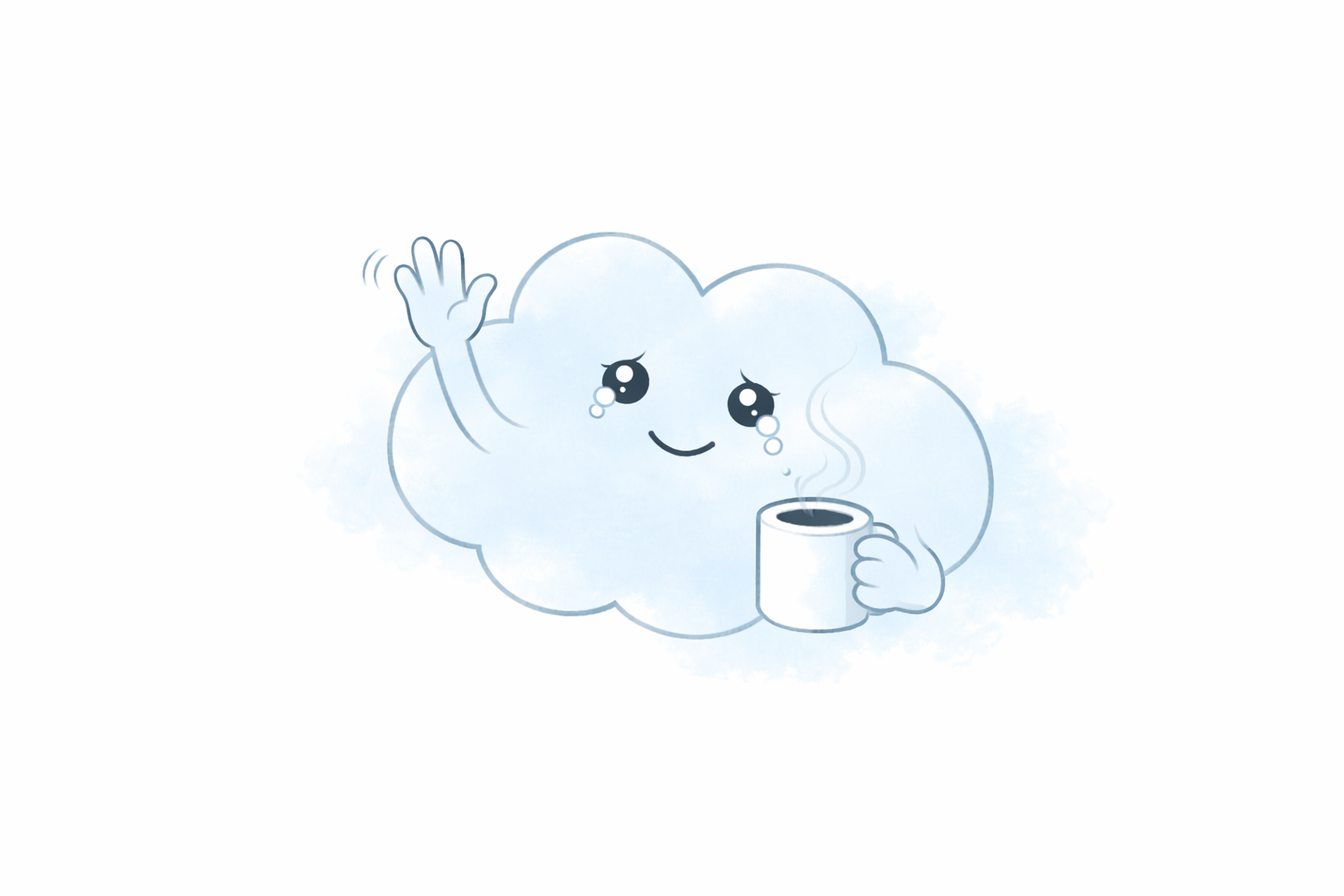 KubeSail cloud waving goodbye